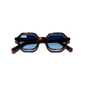 3513 Retro Small Square Sunglasses with Gradient UV400 Lenses