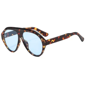 3607 Classic Oversized 70s Vintage Plastic Big Frame Sun Glasses Custom Logo Men Women Trendy Sunglasses
