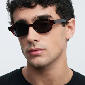 3607 Trendy Personality Polarized Shades Environmentally Friendly BIO BASED Oval Frame Sunglasses Unisex