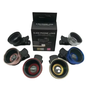 37mm 0.45X 49UV Super Wide Angle Lenses Clip on Fish Eye Mobile 2 in 1 Phone Kit 10X Macro Lens for Phone