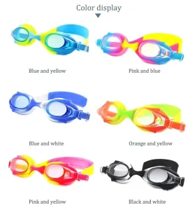 4-10 Years Cute Kids Swimming Goggles with case