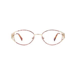 4525 Women Trendy Round Metal Eyeglass Frames Fashion Light Optical Eyewear Frames Custom Logo Available Bulk in Stock