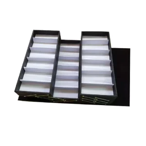 48-Piece PU Optical Suitcase Eyewear Frame Case Portable Glasses Display Case with Coded Lock