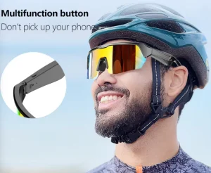 5.3 Sunglasses Sweat Proof Anti Slip Sports Audio Eyewear Cycling Glasses Mic for Running Driving Smart Glasses