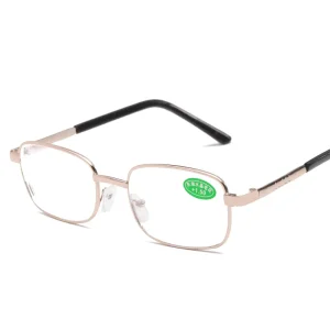 501 Metal Frame Glass Lens Presbyopia and Myopia Corrective Reading Glasses for Women