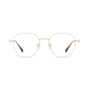 58297Flexible Temple Without Pressing Face Korean Style Frame Retro Alloy Lightweight Full Rim Eyeglass Frames