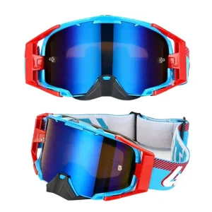 65 Motocross Helmet Goggles Downhill Mountain Bike Wind Sand-proof Double-layer Anti-fog Full-frame Impact