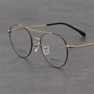 65056 Stylish Titanium Man Eye Glasses Round Eye Glass Optic Frame