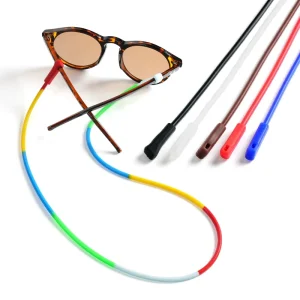 72 cm Eco-Friendly Silicone Glasses Cord Strap Sport Eyeglass Retainer Lanyard for Unisex Kids and Adults