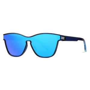 76100 One-Piece Lens Mirrored Polarized Running and Driving Sunglasses