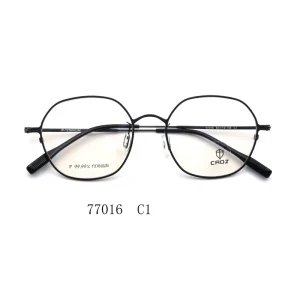 77016 Feather Titanium Lightweight Full-Rim Reading Eyeglasses with Aspheric Lenses