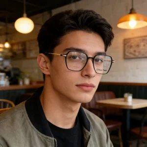 7X 011 Customer logo Luxury Pure Titanium TR90 Men and Women’s Glasses Ultralight Fashion Retro Big Square Promotion Eyeglasses