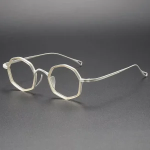 80872 High Titanium Lightweight Optical Eyeglasses Eyewear for Men Women Ready Stock Acetate and Titanium Glasses