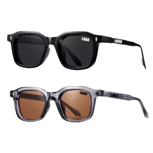 8105 Small Square UV400 Black Sunglasses for Men and Women