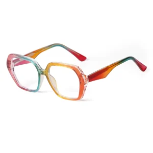 82084 Fashion High Quality Women Vintage Optical Glasses Frames Custom Logo Eyeglasses Frame Wine Red Square Eyewear