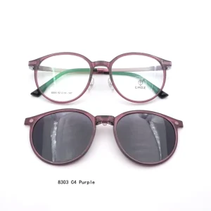 8303 8305 8307 Geometric Pattern Anti-UV400 Multifunctional Sunglasses Foldable Magnetic Clip Unisex Frames Mix