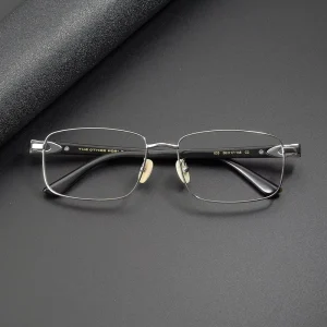 835 Ox Horn Temple Rectangle Optical Frames Unisex for Men and Women