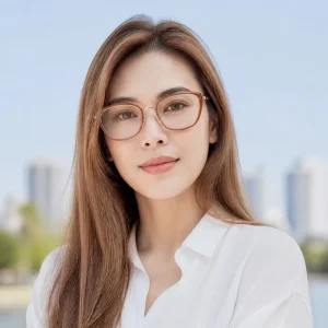83693 Cat Eye Metal Optical Eyeglass Frames for Men and Women