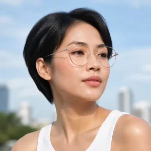 83718 Round Metal Optical Eyeglass Frames