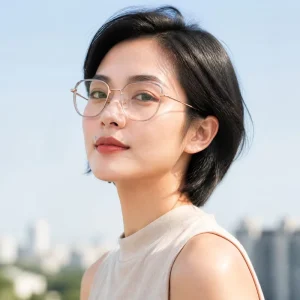 83756 Metal Cat Eye Lightweight Optical Eyeglass Frames