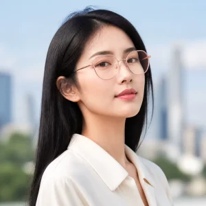 83759 Ready Stock Retro Round Metal Optical Eyeglass Frames
