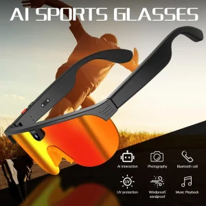 8MP Camera Smart Glasses with AI Translation Music Audio and Recording