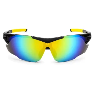 9191 Men’s and Women’s Sports Sunglasses Blue Lenses PC Frame for Cycling