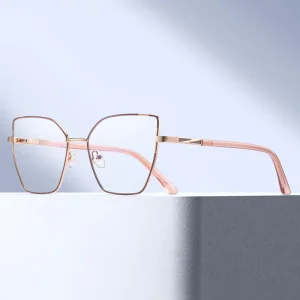 93567 Women’s Cat Eye Prescription Blue Light Blocking Optical Eyeglass Frames Colored