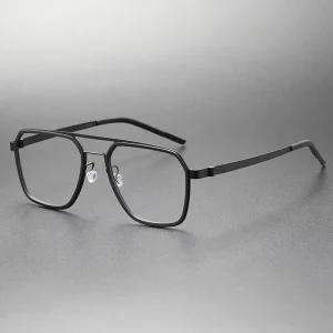 9753 Women Eyeglasses Glasses Fashion Unisex Double bridge Men Women Eyeglasses Glasses