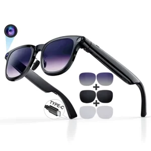 A2 Smart Glasses Call Recording Real Time Translation Voice Wake AI Assistant Communication Music Playback Video