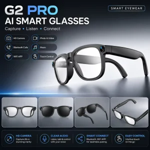 AI Glasses with Camera 26 Languages Voice Translation Bluetooth Call Dual Camera Smart AI Glasses OEM ODM Manufacturer