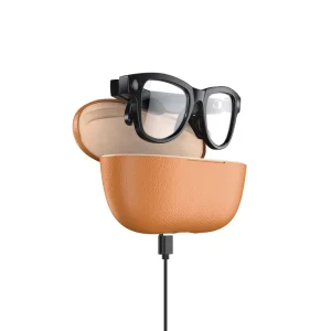 AI Smart Eyewear with Portable Charging Compartment for Outdoor Travel Business and Daily Use