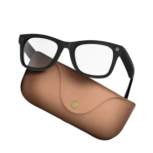 AI Smart Glasses MT5Ultra with 8MP Camera 4GB+4GB Memory Video Audio Recording Eyewear with Portable Charging Case