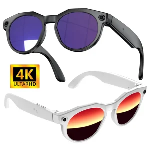 AI Smart Glasses Object Recognition AI Chat 8MP Camera Real Time Translation Voice Recording W611