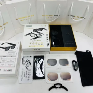 AI Smart Glasses Voice Translation Video Recording Bluetooth Calling Recording Outdoor Sports Sunglasses G1