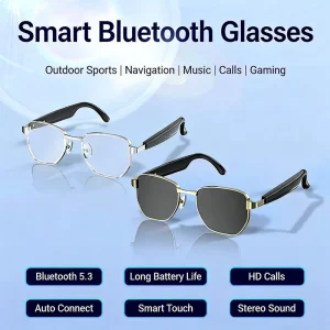 AI Smart Glasses Wireless Audio Translation Office Support Recording Music Playback Unisex Smart Sunglasses