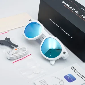 AI Smart Glasses with 8MP 4K Camera, Bluetooth Calls, Wi-Fi Transfer, Video Translation