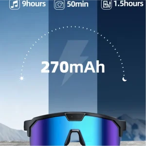 AI Smart Glasses with Camera 8MP HD Photo 1080P Video Sunglasses WiFi Sync Translation Smart Eyewear for Vlogging & Traveling