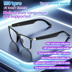 AI Smart Glasses with HD Photo and Video Bluetooth Calls Voice Control