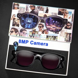 AI3 Smart Sunglasses with 8MP Camera 4K HD Video Recording Real-Time Translation ENC Dual Microphones