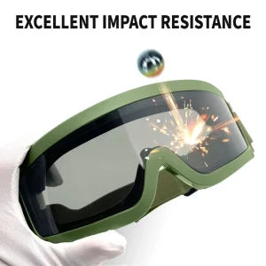 ANSI Z87.1 CE EN166 Tactical Glasses Interchangeable Impact Resistant Lenses 2.8mm Thick for Outdoor Hiking Shooting Sports