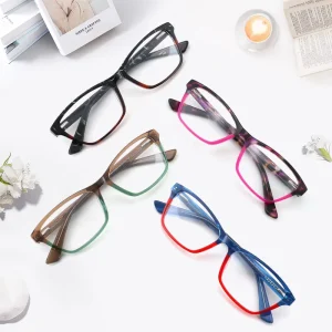 Acetate Anti-Blue-Light Optical Eyeglasses Frame for Women