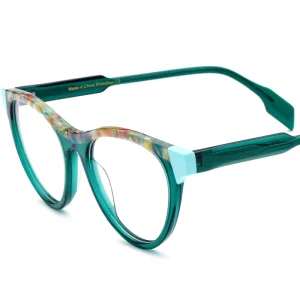 Acetate Cat Eye Glasses Women Brand Designer Transparent Eyeglasses Frame Myopia Optical Prescription Eyewear 19247