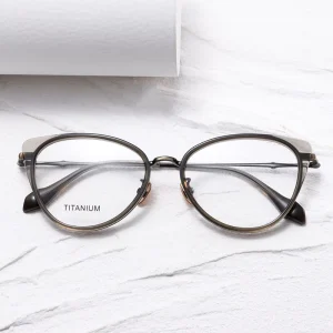 Acetate Cat-Eye Optical Frames for Women Anti-Blue-Light Reading Prescription Glasses