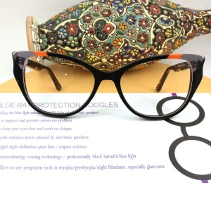 Acetate Cat-Eye Optical Glasses Frames for Women