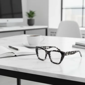 Acetate Cat eye Designer Optical Frames Thick Eyeglasses Frames Stylish Design Suitable For Young People To Wear Every Day