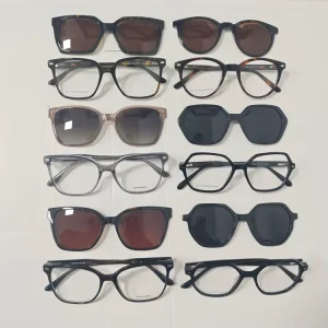 Acetate Clip-on Polarized Sunglasses Assorted Style Acetate Optical Frame