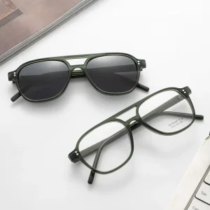 Acetate Double Optical Frame Hypoallergenic Handmade Eyeglass Frames for Men and Women