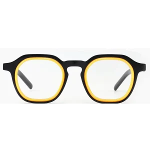 Acetate Eyeglasses Frame for Men and Women, Retro Prescription Optical Frame