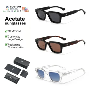Acetate Frame Sunglasses with Polarized Lenses for Women and Men